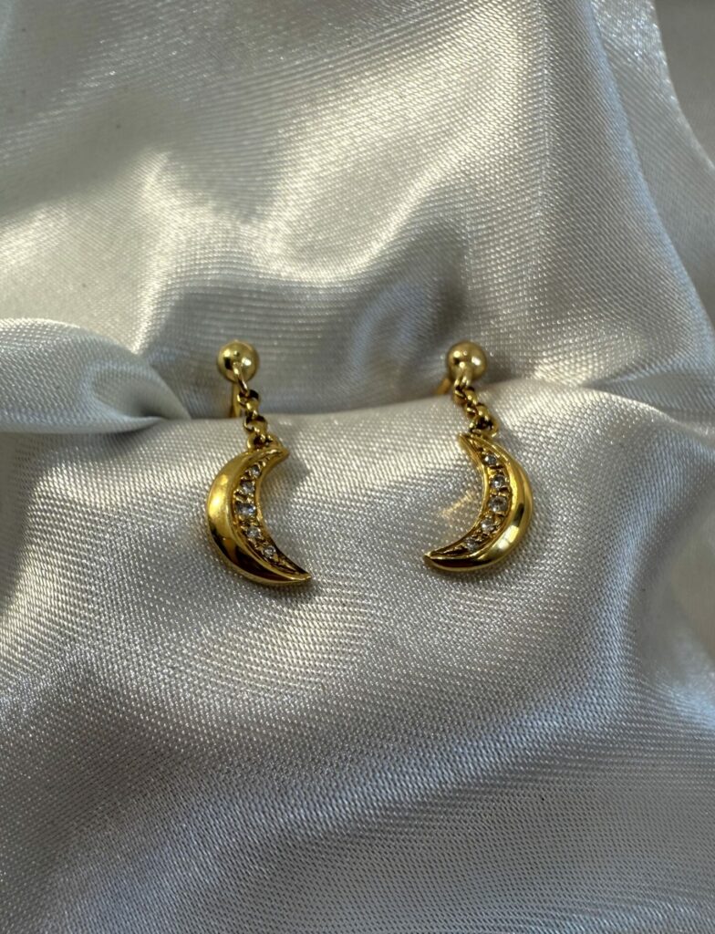 Boucles d'oreilles Or jaunes 18kt & Diamants